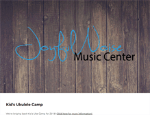 Tablet Screenshot of joyfulnoisemusiccenter.com